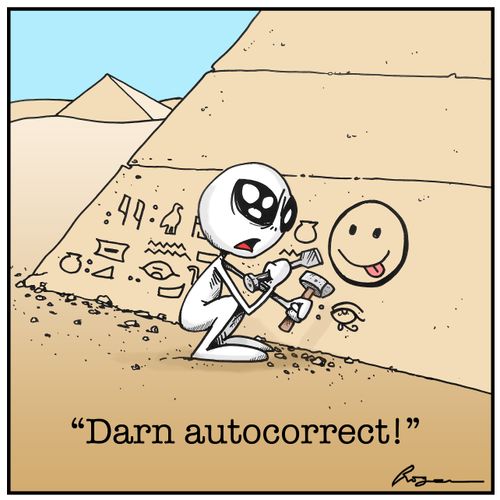 "Darn autocorrect!"