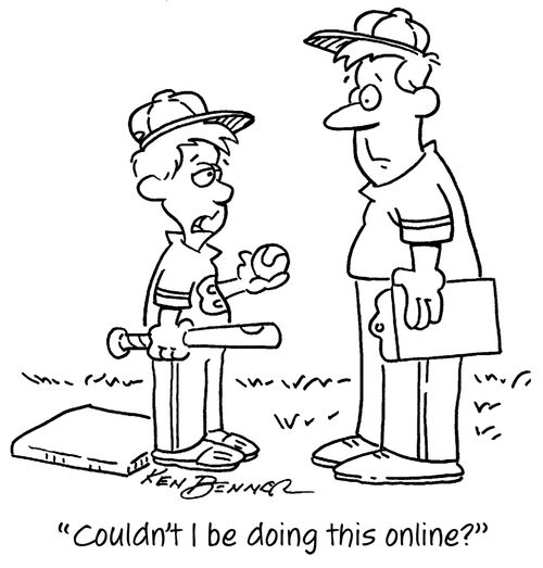 "Couldn't I be doing this online?"