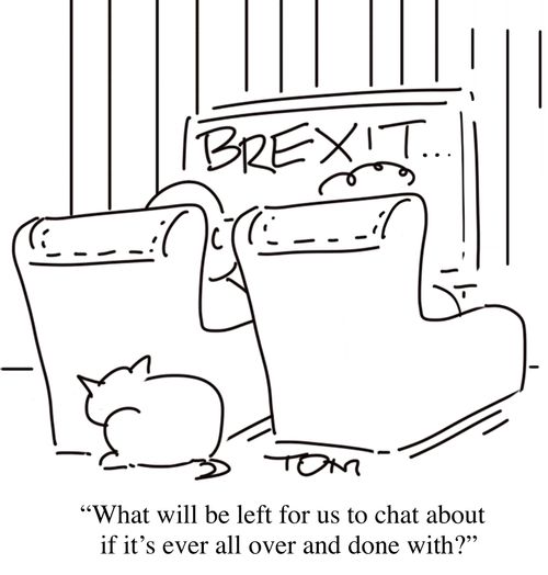 "What will be left for us to chat about if it's ever all over and done with?"