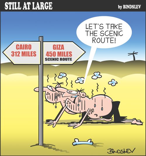 "Let's take the scenic route!"