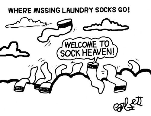 Where missing laundry socks go!