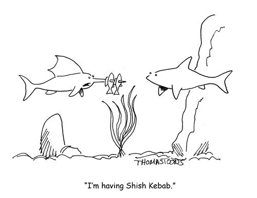 "I'm having Shish Kebab."