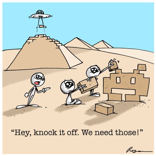 "Hey, knock it off. We need those!"