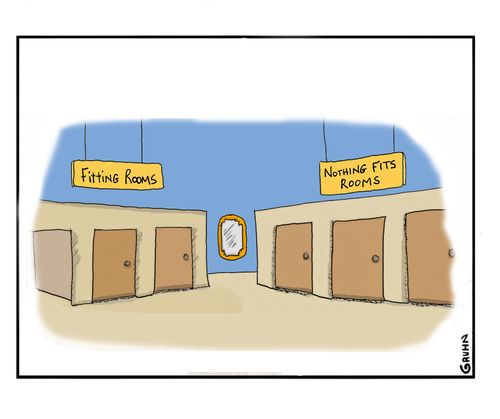Fitting Rooms and Nothing Fits Room