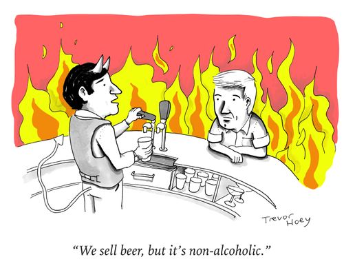 "We sell beer, but it's non-alcoholic."