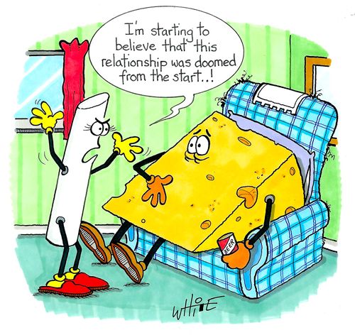 "I'm starting to believe that this relationship was doomed from the start...!"