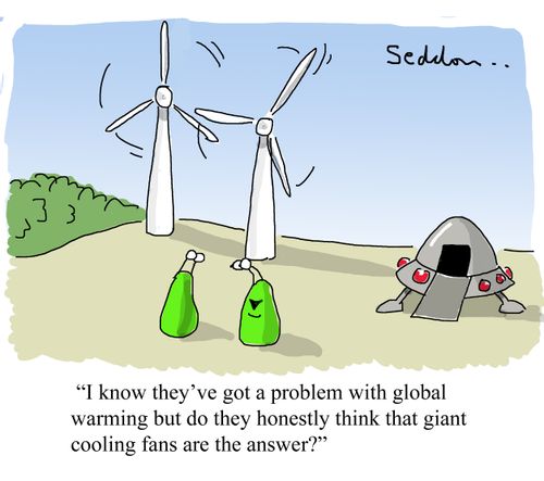 "I know they've got a problem with global warming..."