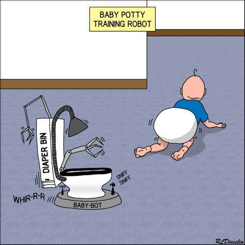 Baby Potty Training Robot