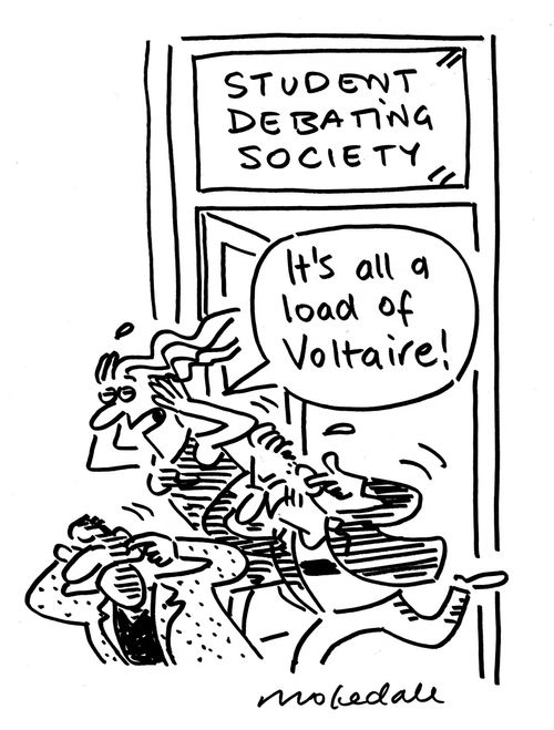 'It's all a load of Voltaire!'
