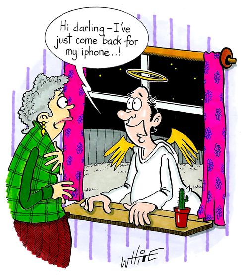 "Hi darling - I've just come back for my iphone...!"