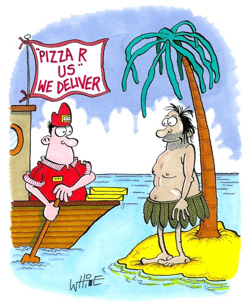 Desert Island Pizza Delivery