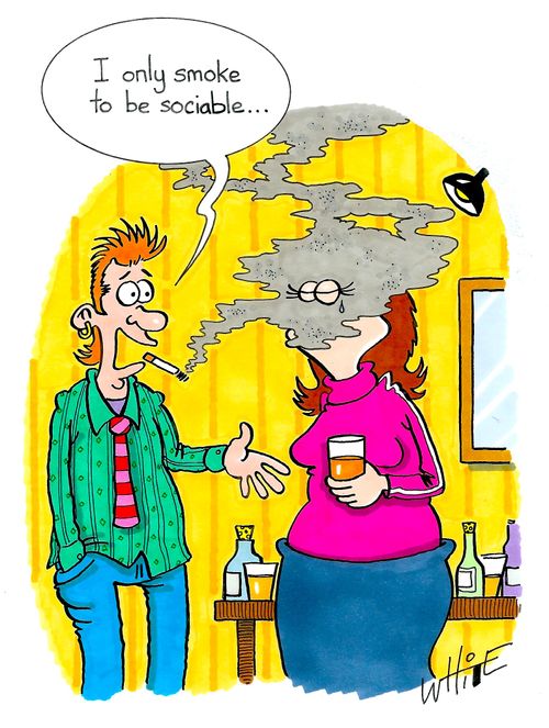 "I only smoke to be sociable..."