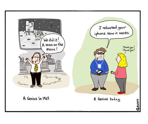 Genius then and now