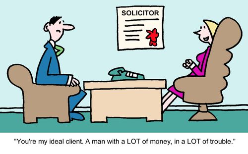 "You're my ideal client. A man with a LOT of money, in a LOT of trouble."