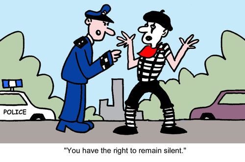 "You have the right to remain silent."