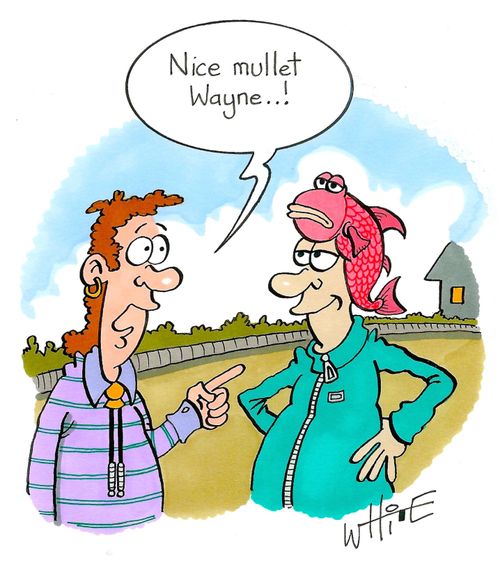 "Nice mullet Wayne...!"