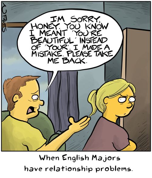 When English Majors have relationship problems.