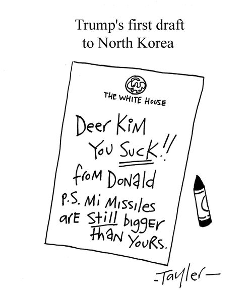 Trump's first draft to North Korea