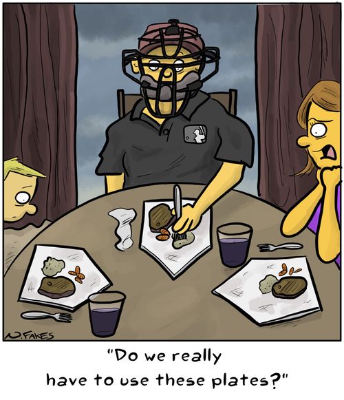 "Do we really have to use these plates?"