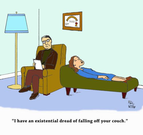 "I have an existential dread of falling off your couch."