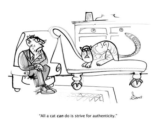 "All a cat CAN do is strive for authenticity."