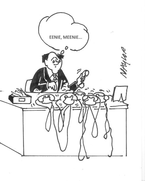 "Eenie, meenie..."
