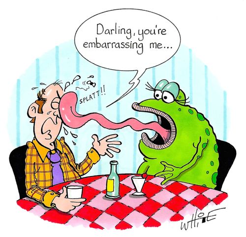"Darling, you're embarrassing me..."