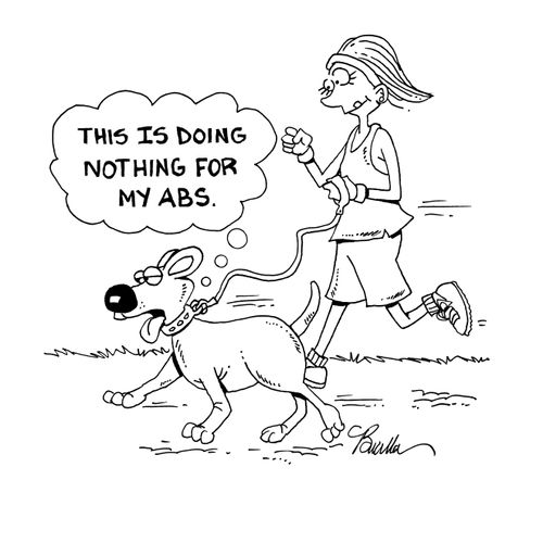 "This is doing nothing for my abs."