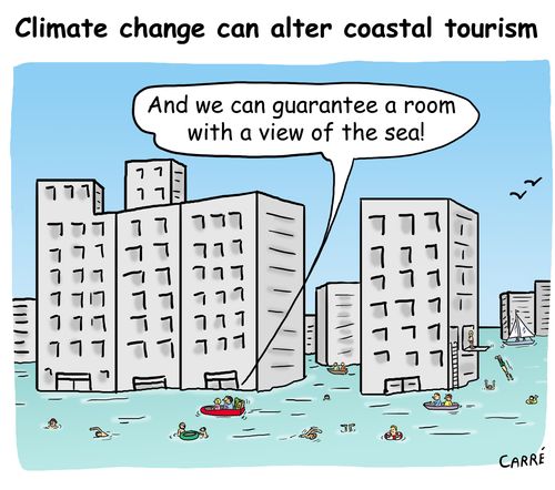 Climate change can alter coastal tourism
