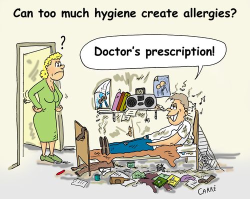Can too much hygiene create allergies?