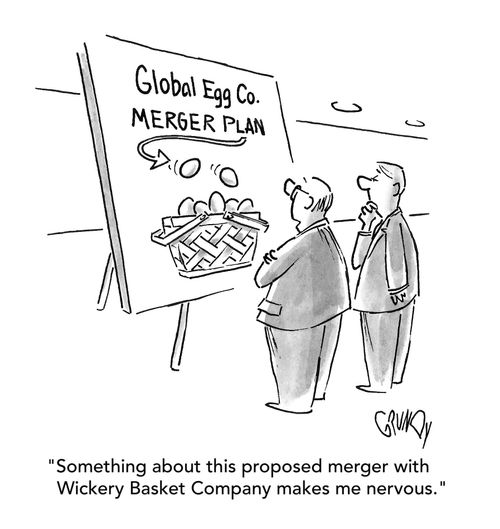 "Something about this proposed merger with Wickery Basket Company makes me nervous."