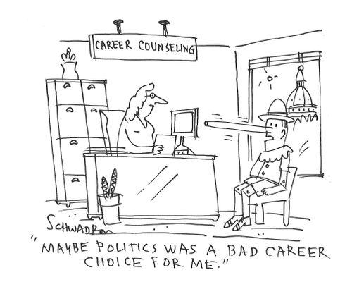 "Maybe politics was a bad career choice for me."