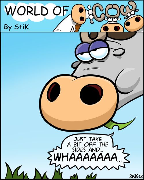 "Just take a bit off the sides and... WHAAAAAAA..."