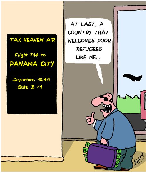 "At last, a country that welcomes poor refugees like me..."