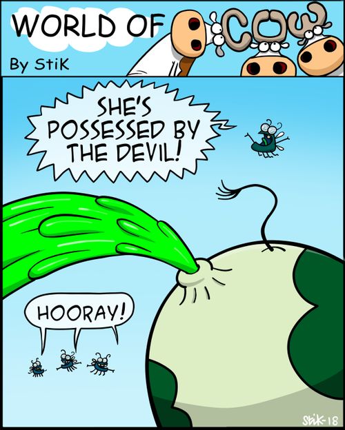 "She's possessed by the devil!"  