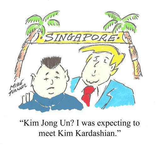 "Kim Jong Un? I was expecting to meet Kim Kardashian."