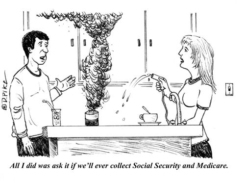 "All I did was ask it if we'll ever collect Social Security and Medicare." 