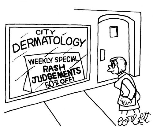 City Dermatology...Weekly special, Rash Judgements 50% off!