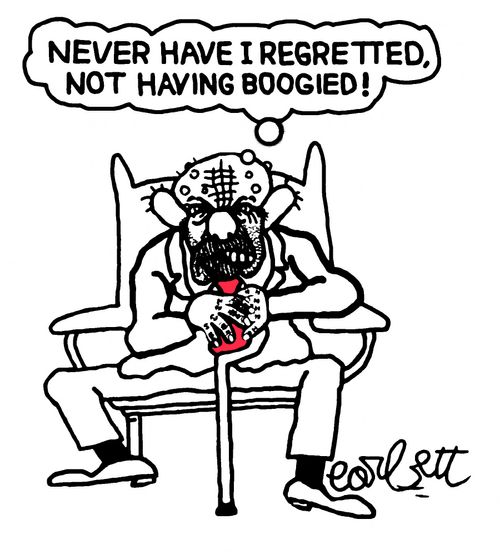 'Never have I regretted not having boogied!'