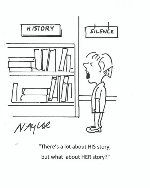 "There's a lot about HIS story, but what about HER story?"