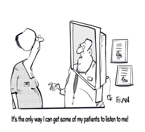 "It's the only way I can get some of my patience to listen to me!"