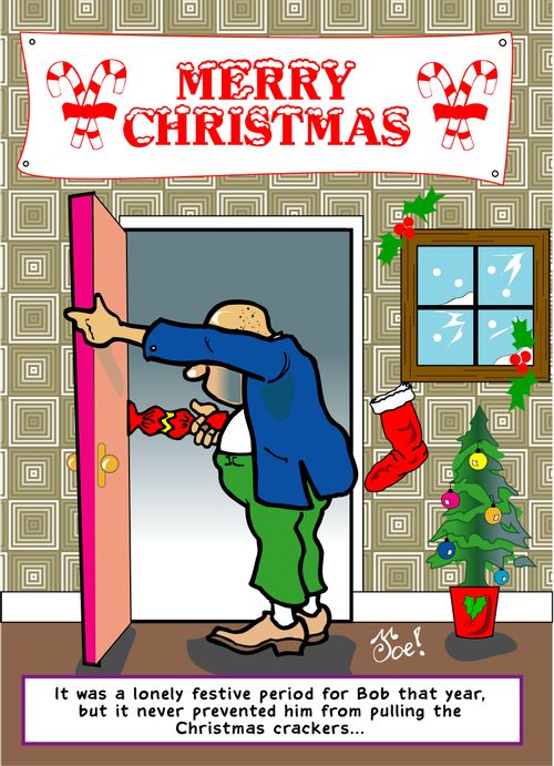 It was a lonely festive period for Bob that year, but it never prevented him from pulling the Christmas crackers...
