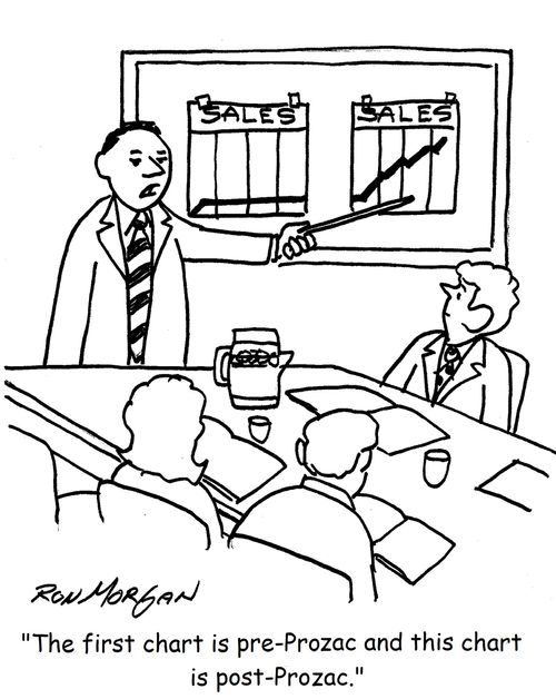 "The first chart is pre-Prozac and this chart is post-Prozac ... "