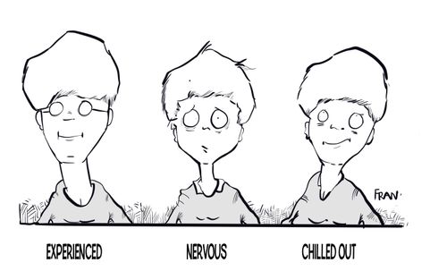 Experienced, Nervous, Chilled Out.