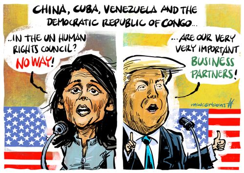 China, Cuba, Venezuela and the Democratic Republic of Congo...