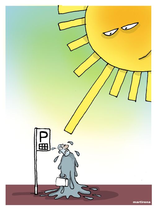 Intense summer sun