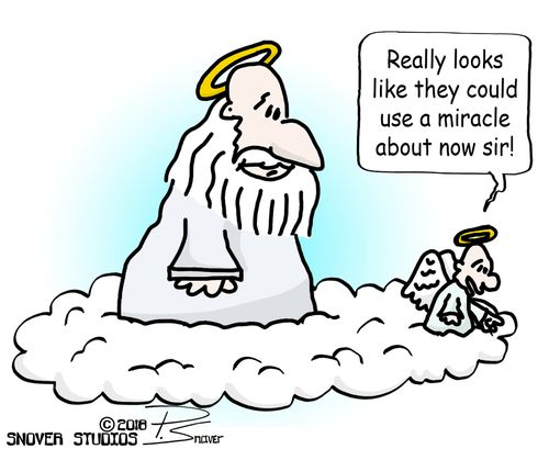 "Really looks like they could use a miracle about now sir!"