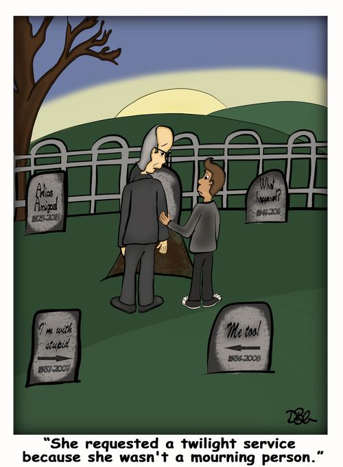 "She requested a twilight service because she wasn't a mourning person."