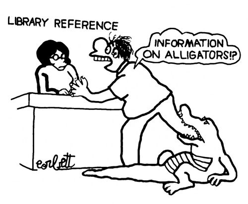 "Information on alligators!?"