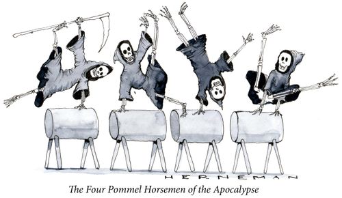 The Four Pommel Horsemen of the Apocalypse